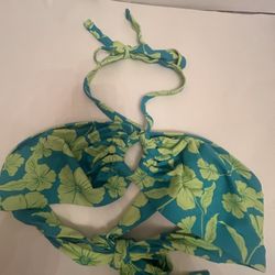Green Blue Bathing Suit Top Size Large 
