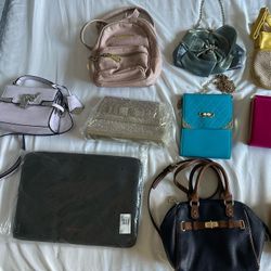 New and used handbagsttt, clutch, satchel, tote bag mostly $10 each