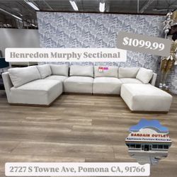 Henredon Murphy White Sectional 