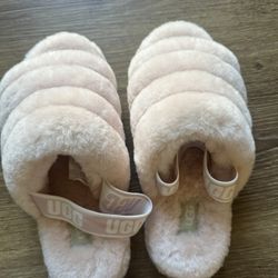 UGG Baby Pink Platform Slippers - 7 