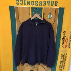 Purple Ralph Lauren Fleece Zip Up Large