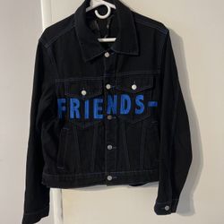 Vlone Friends Denim Jacket Blue Sz S