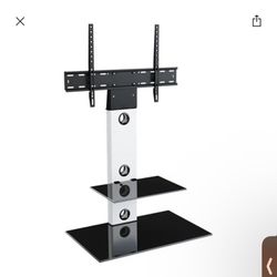 Hold Up to a 65in Tv Has Two Glass Shelf’s 