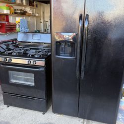 Refrigerator And Gas Stove 