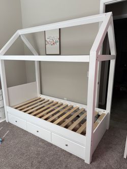 Girls twin bed frame