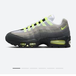 Air Max 95 OG Black/Neon Yellow-Cool Grey SIZE 7.5 m