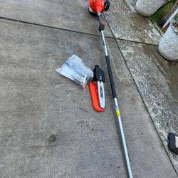 10 in. 21.2 cc Gas 2-Stroke Power Pole Saw with 94 in. Shaft.    