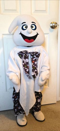 VTG Porch Kids Halloween Standing Ghost 36" Trick-or-Treat Greeter Candy Holder