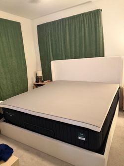 BedStory 3 Inch King Size Extra Firm Mattress Topper, High Density Foam