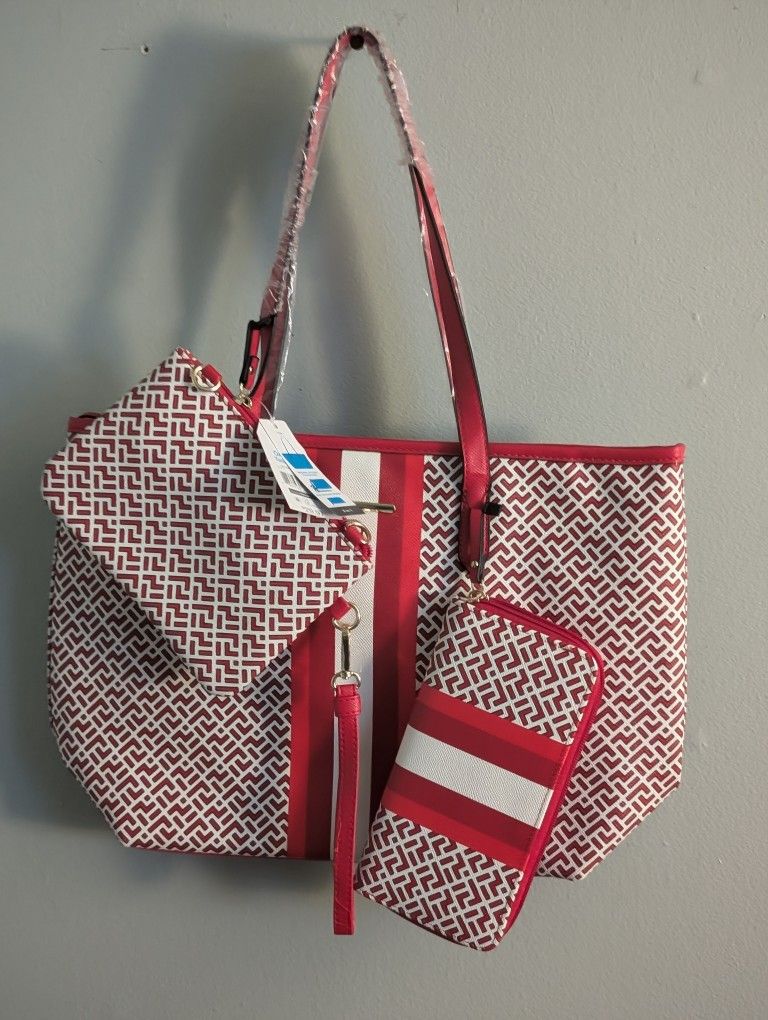 3 in 1 Tote, Wristlet-Pouch Crossbody, Zip-Around Wallet