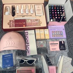 Large Beetles Nail Bundle – UV Lamp, Gel Polish, Nail Tips & Tools 