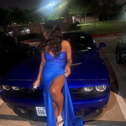 royal blue dress/prom dress