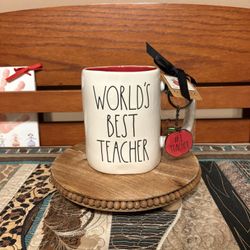Rae Dunn Worlds Best Teacher Mug