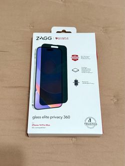 ZAGG Glass Elite Privacy 360 Screen Protector for iPhone 14 Pro Max – New