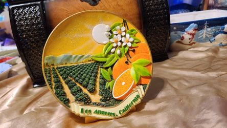 Los Angeles Orange Collector Plate