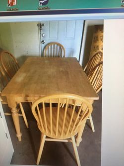 Beautiful wooden table and chair set