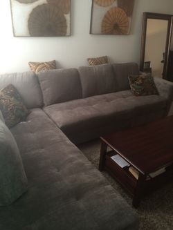 Macy’s Gray Sectional Sofa