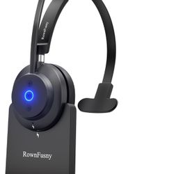 Wireless Headset with Mic for Work