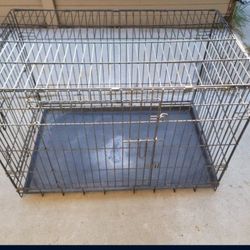 Foldable Metal Wire Dog Crate Good Condition