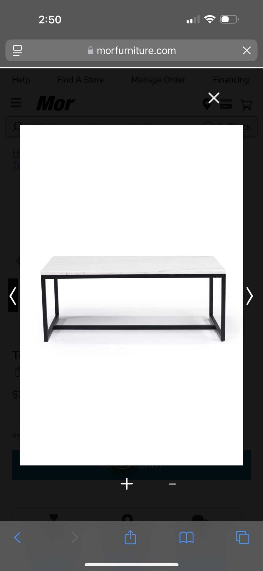 White Marble Coffee Table