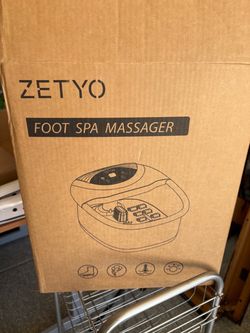 ZETYO Foot Spa Massager with Heat & Massage – Original Box