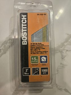 Bostitch 2" 15 Gauge angle nail 34 degree Qty. 1000