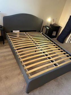 Bed frame queen with mattress