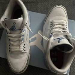 Jordan 3 “UNC”  10.5 Men’s 