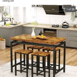 Counter Height Five-piece Dining Set