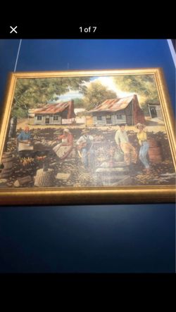 Earl Robinson Black Folk Painting