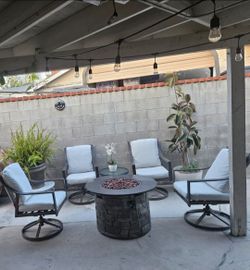 Fire pit patio Set/conversation Set/outdoor Furniture/Cash Only