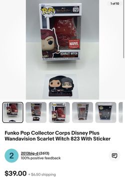 Funko Pop Collector Corps Disney Plus Wandavision Scarlet Witch