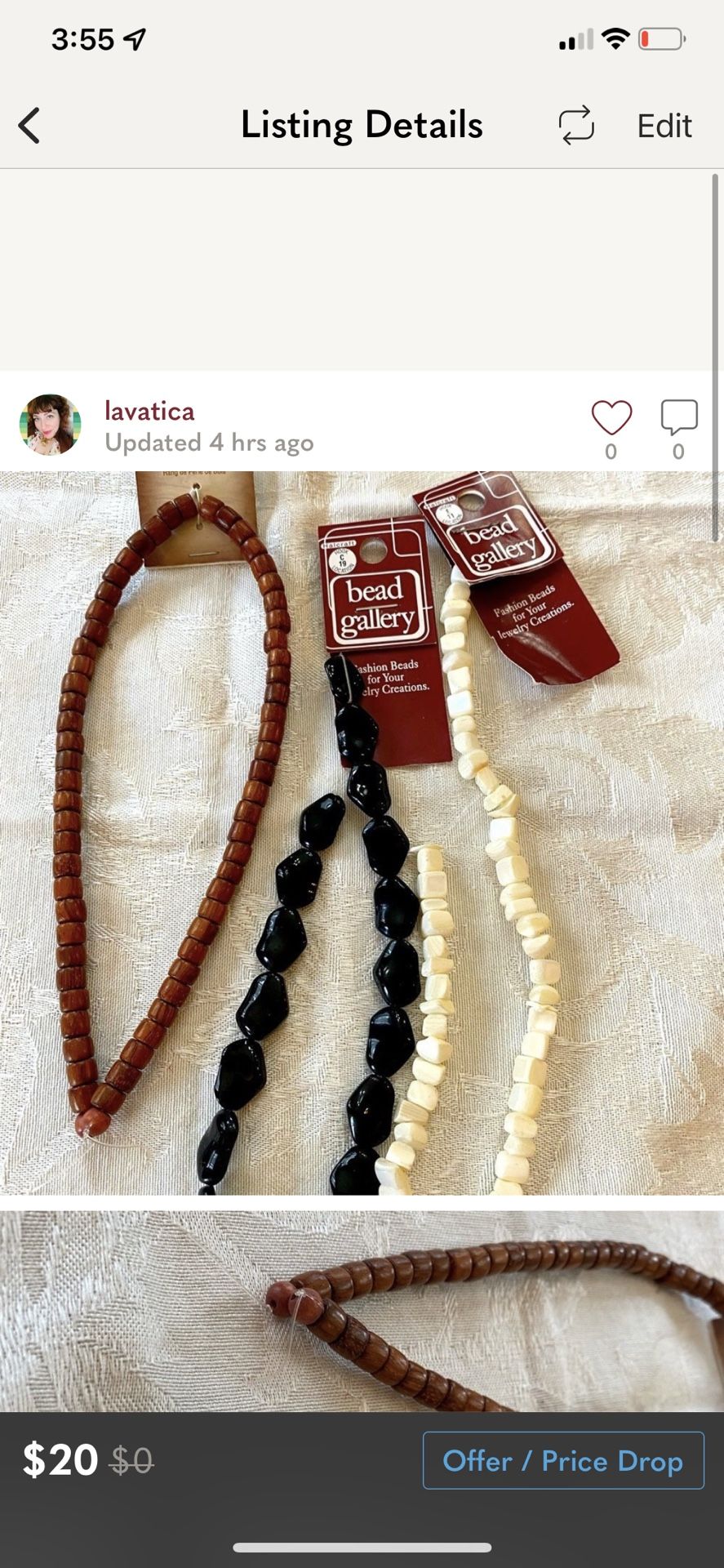 NWT 3 strings of beads for jewelry Making # 00009 #jewlerymaking #beads #craft