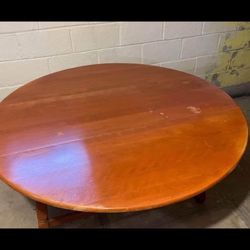 Solid Oak Drop Leaf Table