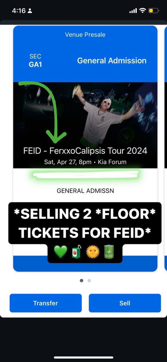 Feid FERXXOXCALIPSIS TOUR(2)
