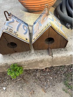 Two birdhouses