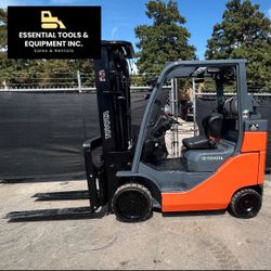 2017 Toyota 8FGC35U-BCS Forklift 8,000 Lbs LPG/Propane 3-Stage Cushion- 9080 Hrs