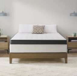 King Size Mattress (Sleep 14” Plush Cooling Gel Hybrid Mattress)
