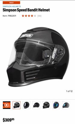 Simpson Speed Bandit Full-Face Helmet Medium