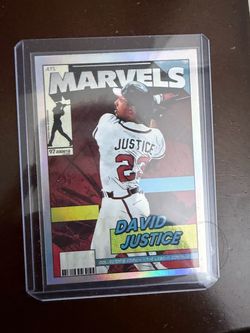David Justice ATL Marvels Collector's Edition Baseball Card