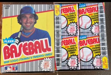 Fleer Baseball Cards 1989 Vintage Wax Packs Complete New Boxes. 36ct. 2 Boxes Available. SALE $100.00 each box.