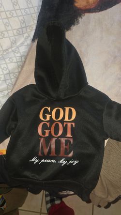 Black Printed Hoodie | 12M
