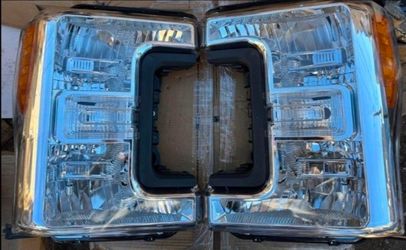 17-19 Ford F250 F350 F450 F550 Super Duty Headlights Luces Micas Calaveras Faros Faroles Focos Headlamps