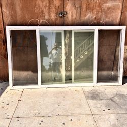 4’x8’ double sided sliding glass window