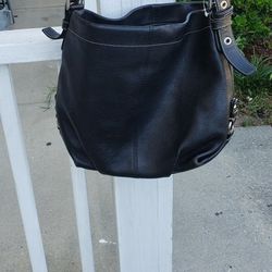 Black Leather Coach