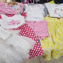 5T Girls Cloths. Dress. Shirts. Short. New  Jacket. Long sleeve. Princess dress. All for $25