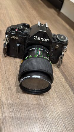 Canon AE-1 Film Camera + Kalimar 28-70mm Lens Bundle