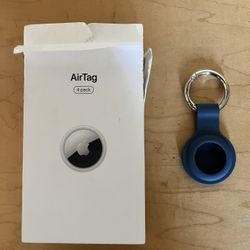 Brand New - Selling 1 Apple Air Tag With Navy Holder