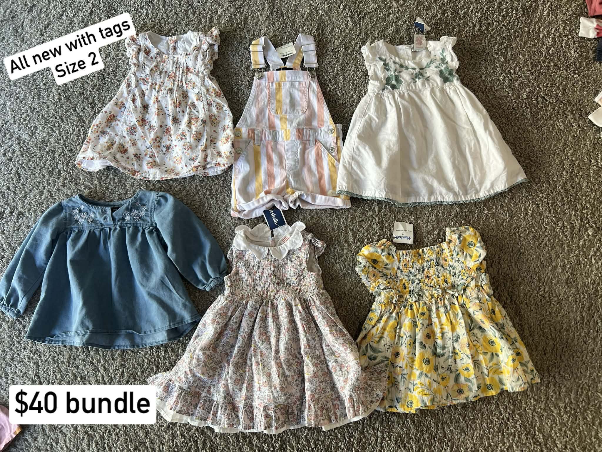 New With Tags Size 2T Bundle $40