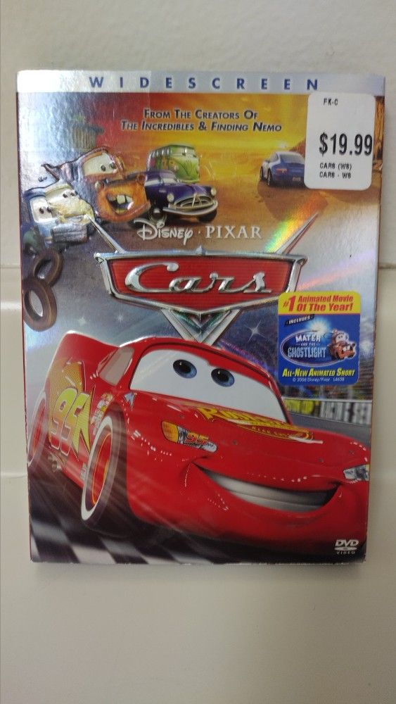Disney Pixar Cars Movie DVD Wide Screen